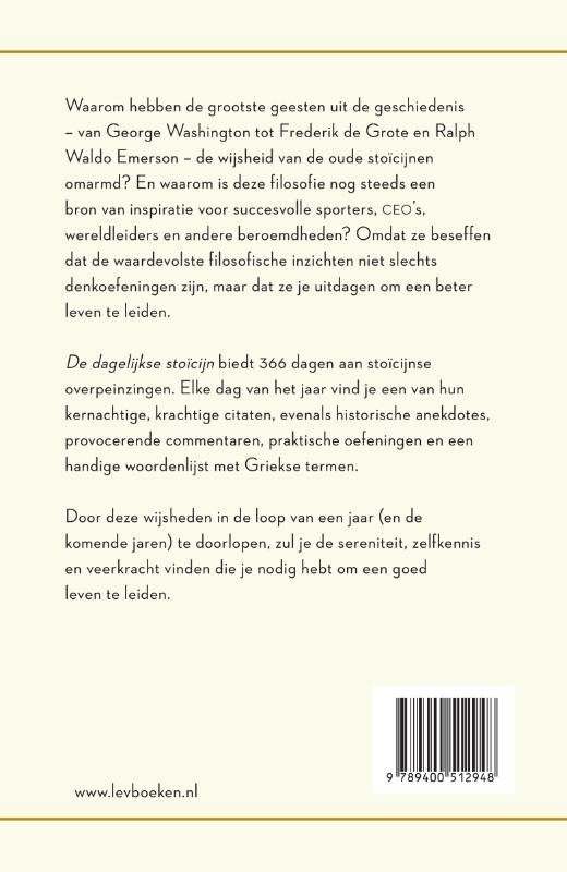 De dagelijkse stoïcijn achterkant