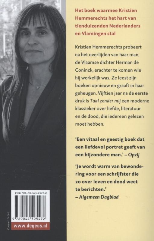 Taal zonder mij achterkant