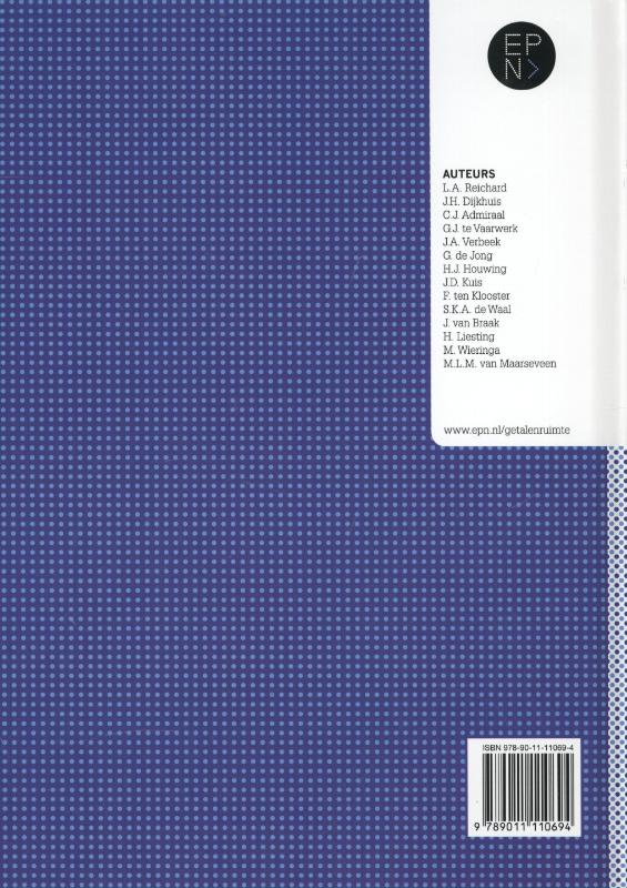 Getal en ruimte  / vwo A deel 3 / deel leerboek achterkant