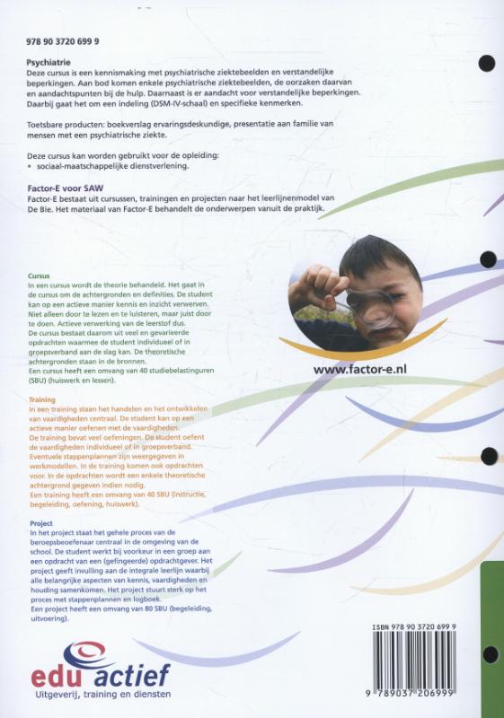 Factor-E Psychiatrie Cursus achterkant