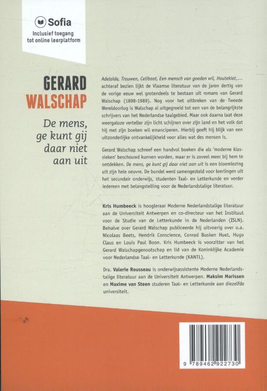 De mens, ge kunt gij daar niet aan uit achterkant