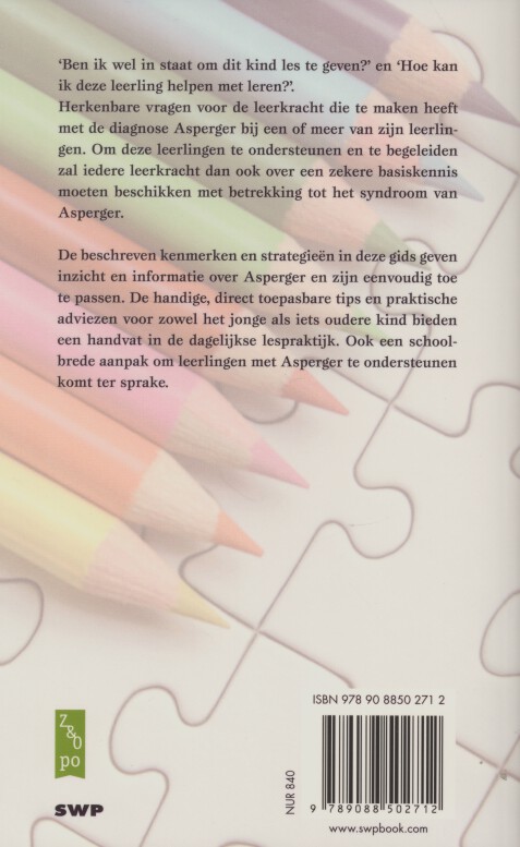 Omgaan met Asperger in de klas achterkant