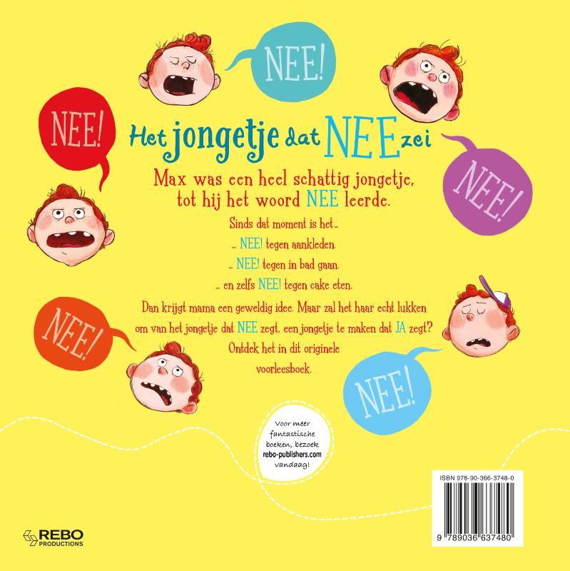 Het jongetje dat nee zei achterkant