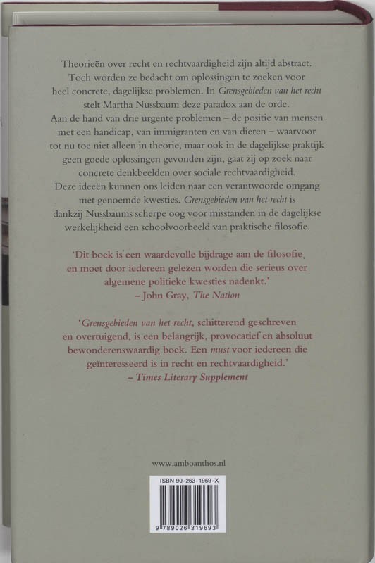 Grensgebieden van het recht achterkant