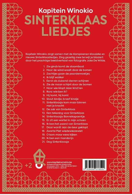 Sinterklaasliedjes achterkant