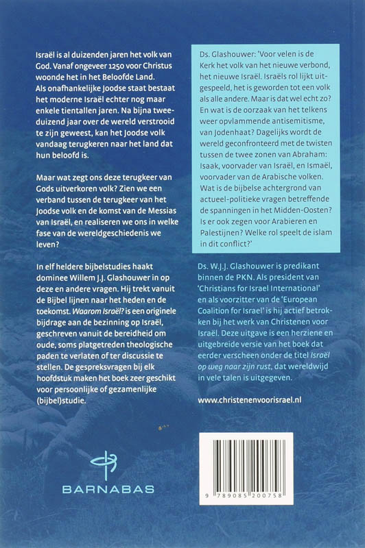 Waarom Israël? achterkant