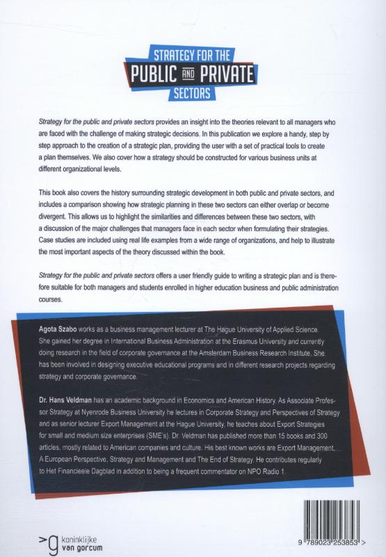 Strategy for the public and private sector achterkant