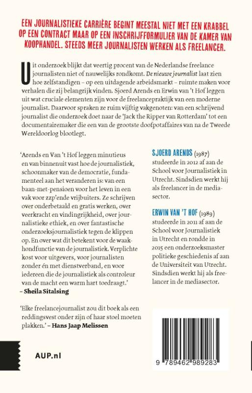 De nieuwe journalist achterkant