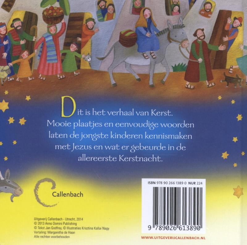 Liggend in een kribbe achterkant