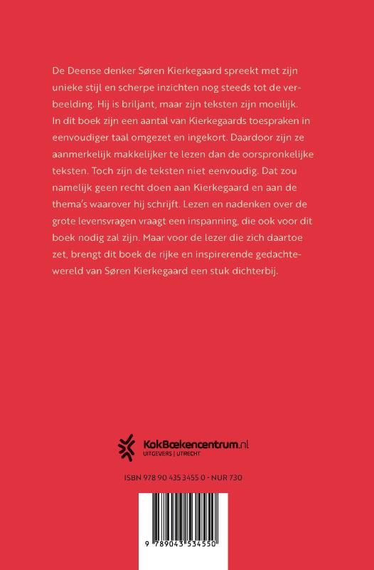 Kierkegaard in gewone taal achterkant
