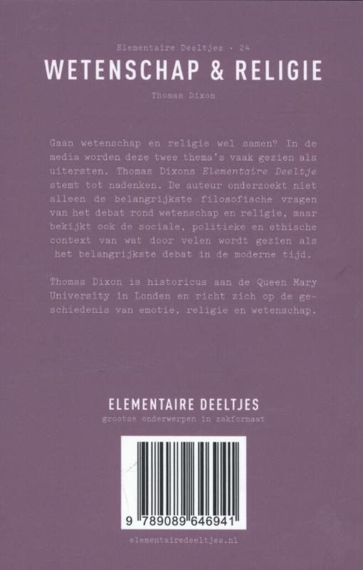 Wetenschap & religie / Elementaire Deeltjes / 24 achterkant