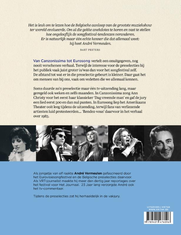 Van Canzonissima tot Eurosong achterkant