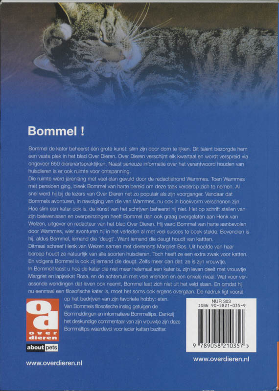 Bommel! / Over Dieren achterkant