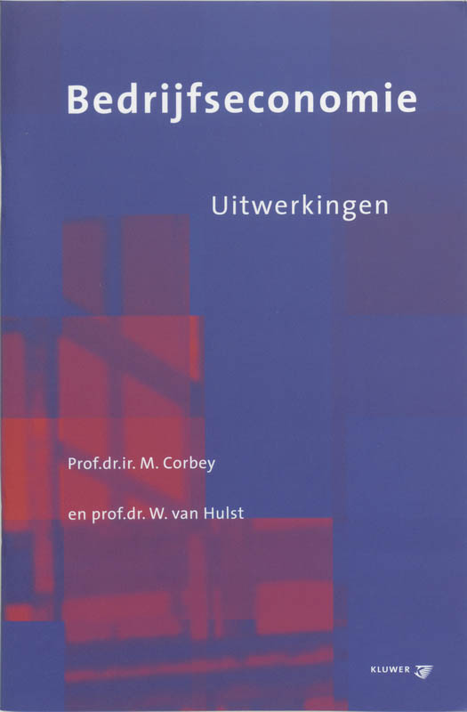 Bedrijfseconomie / Uitwerkingen