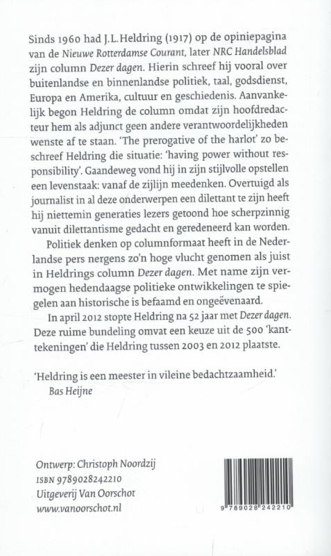 Dezer dagen achterkant