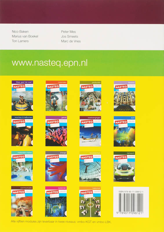 Nasteq / Vmbo-LBK 7 achterkant