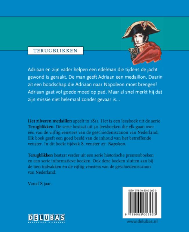 Het zilveren medaillon / Napoleon / Terugblikken leesboeken / 27 achterkant