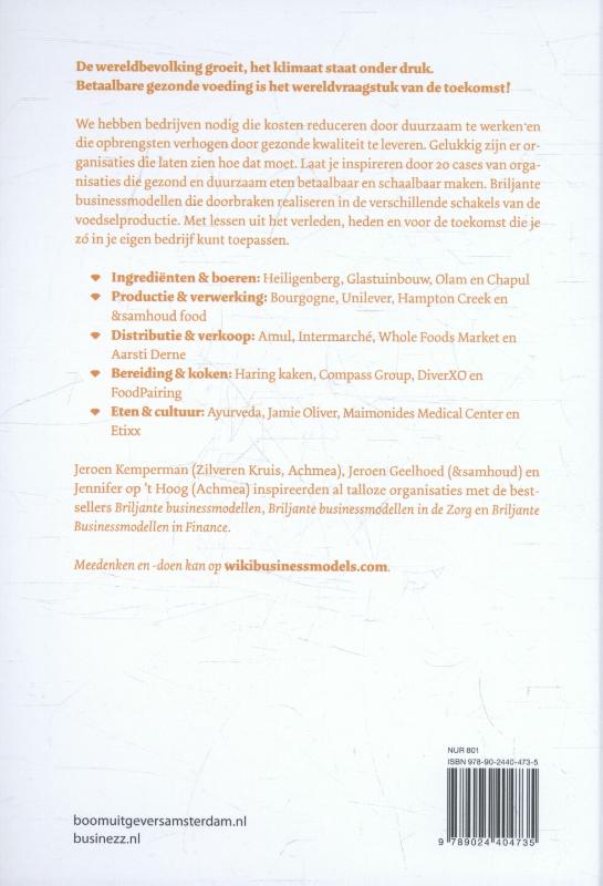 Briljante businessmodellen in food achterkant