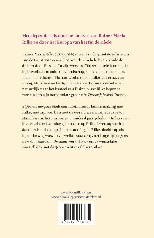 Blijven is nergens achterkant