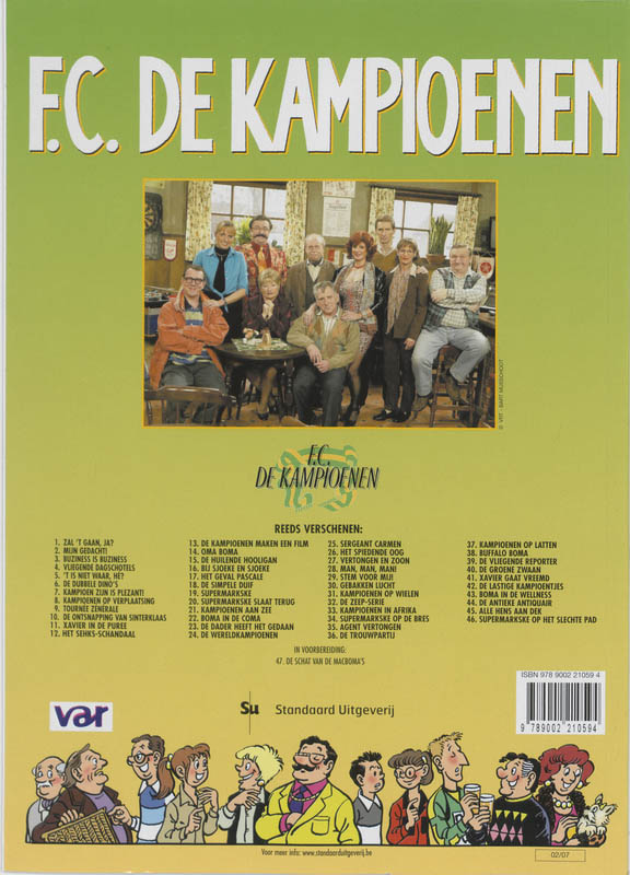 De Kampioenen 19 Supermarkske achterkant