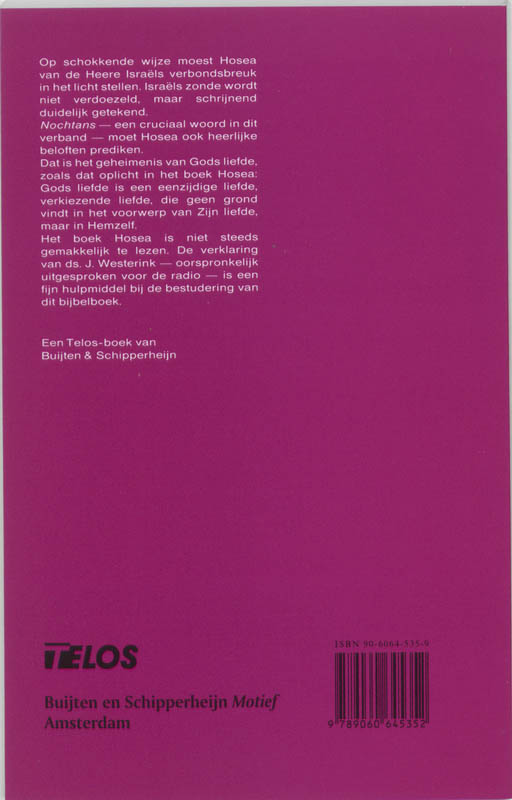 Hosea / Telos / nr. 219 achterkant