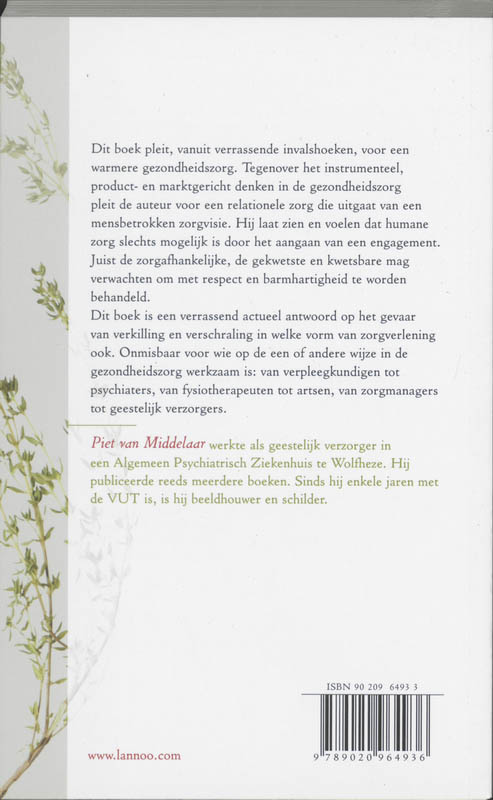 Spiritualiteit en zorgverlening achterkant