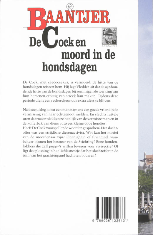De Cock en de moord in de hondsdagen / Baantjer / 69 achterkant