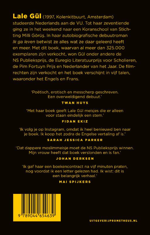 Ik ga leven achterkant