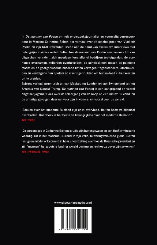 De mannen van Poetin achterkant