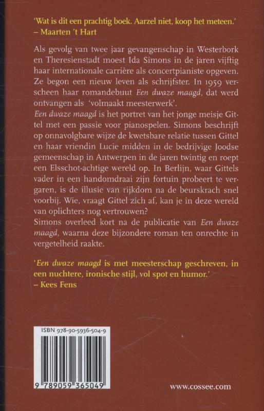 Een dwaze maagd achterkant