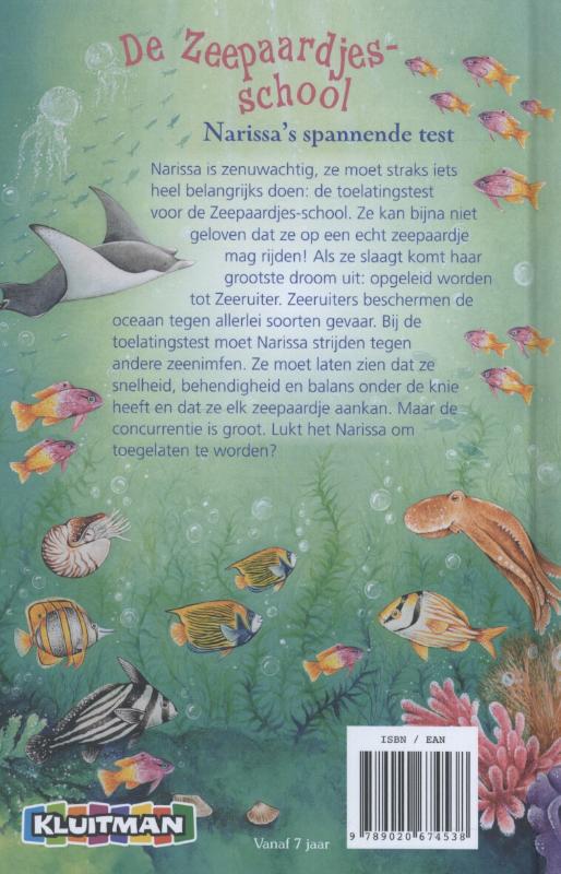 Narissa's spannende test / De Zeepaardjes-School achterkant