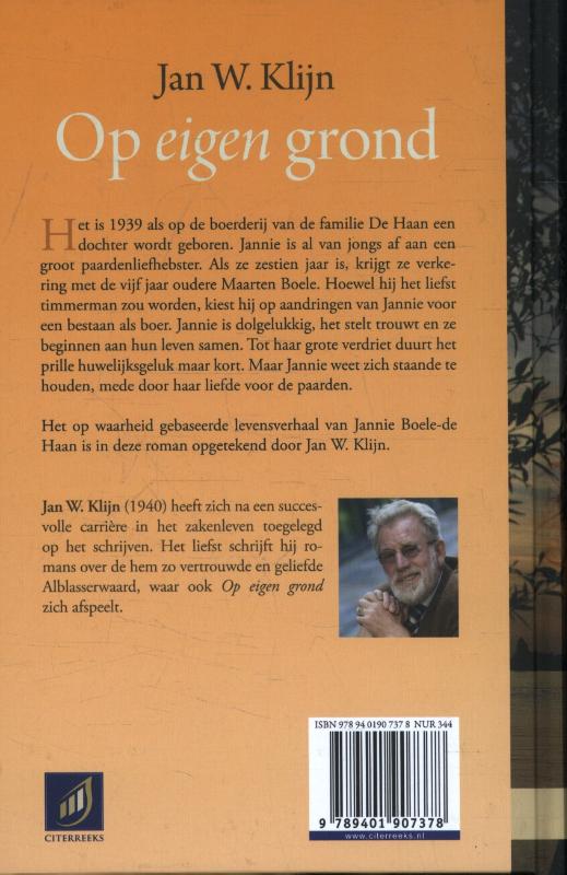 Op eigen grond / Citerreeks achterkant