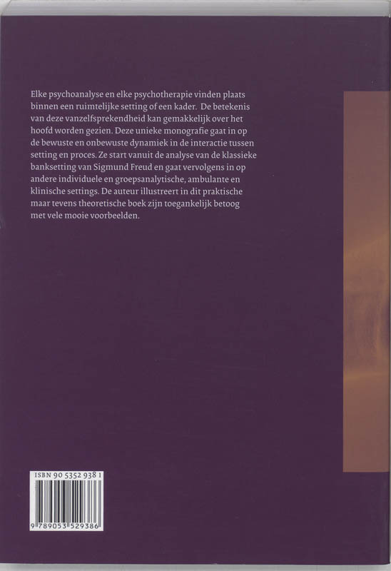 Psychoanalytische Setting achterkant