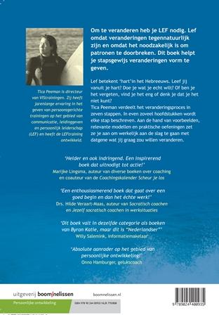 Heb lef, durf te veranderen achterkant