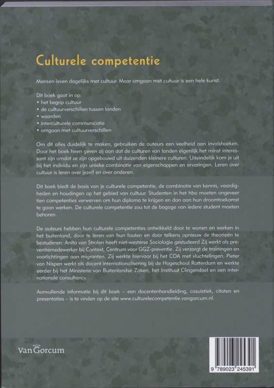 Culturele competentie achterkant