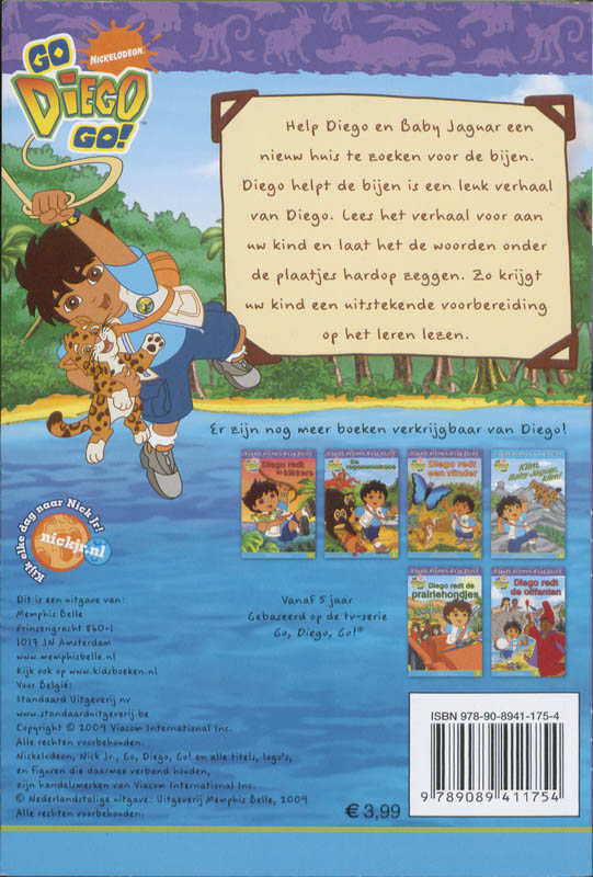 Diego helpt de bijen achterkant