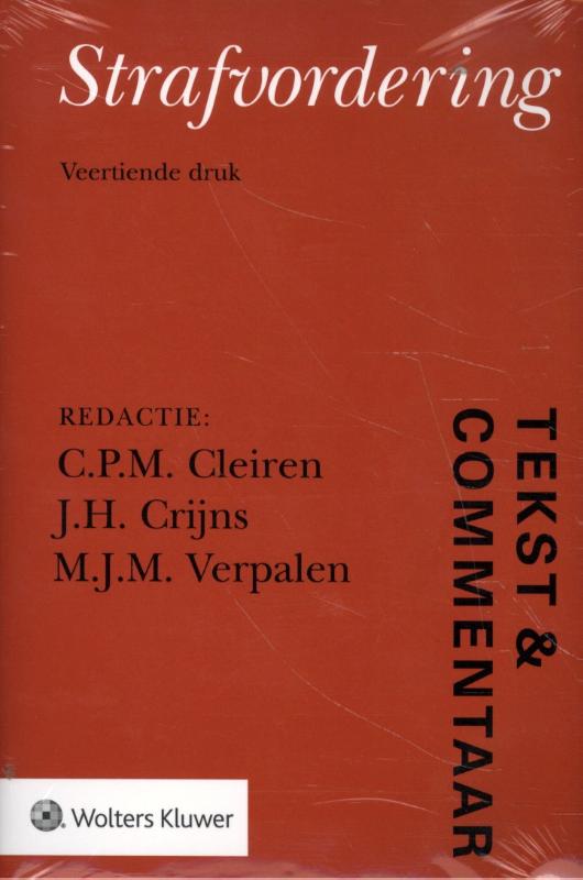 Strafvordering / Tekst & Commentaar