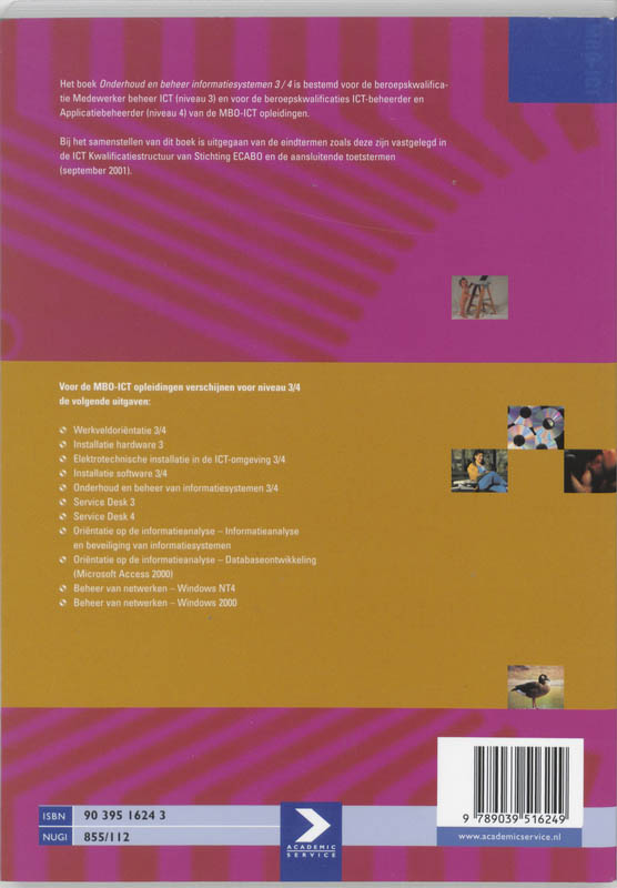Onderhoud en beheer informatiesystemen / 3/4 / MBO-ICT reeks achterkant