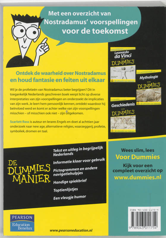 Nostradamus voor Dummies / Voor Dummies achterkant