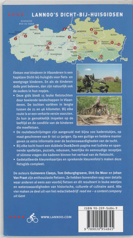 Fietsen met kinderen in Vlaanderen / DICHT BIJ HUIS achterkant