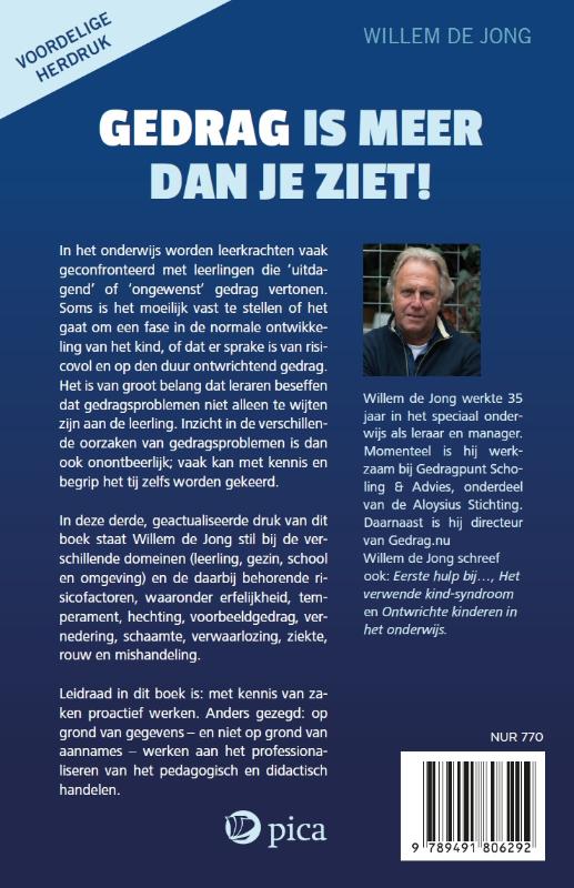 Gedrag is meer dan je ziet! achterkant
