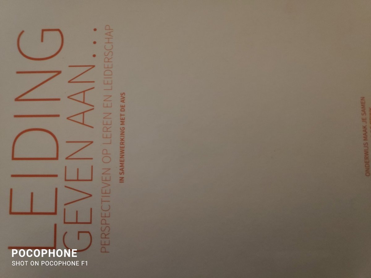 Leiding geven aan...Perspectieven op Leren en Leiderschap