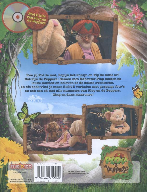 Verhalenboek Plop met CD achterkant