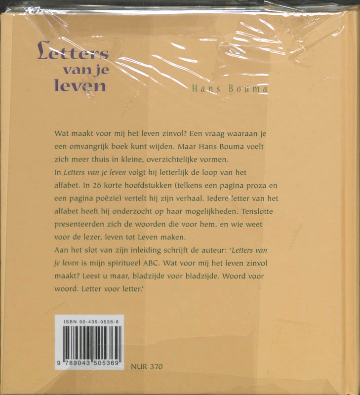 Letters Van Je Leven achterkant