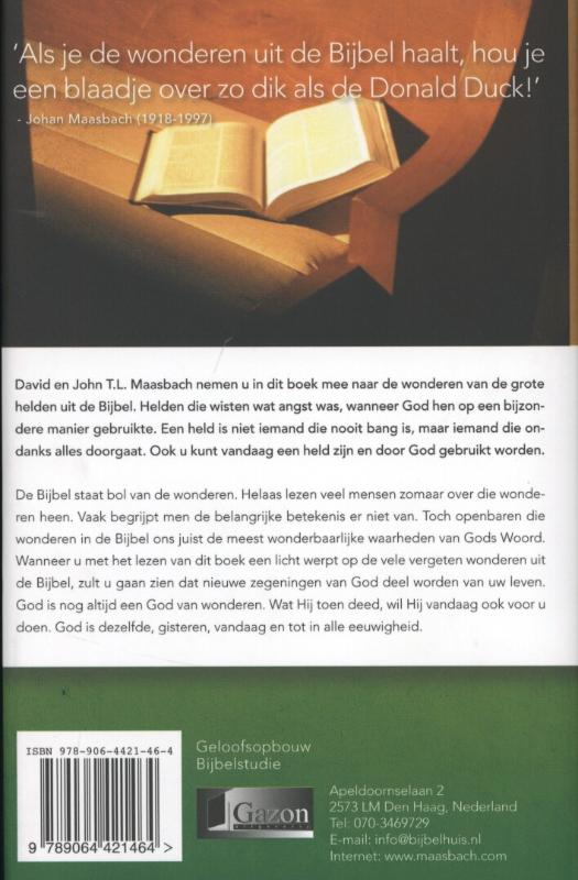 De vergeten wonderen uit de bijbel achterkant