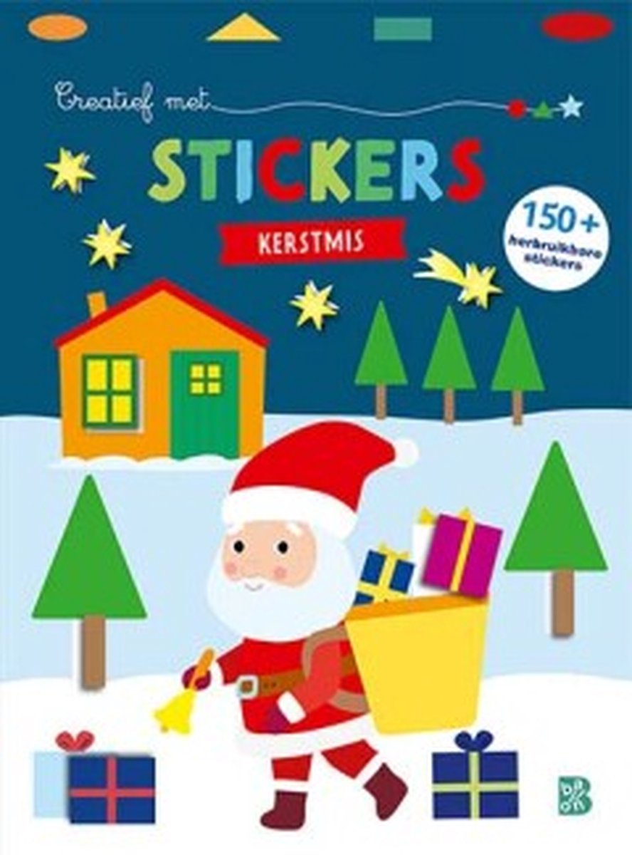 Creatief met stickers Kerstmis