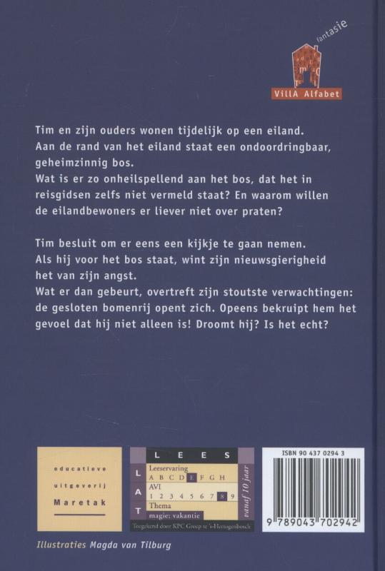 Villa Alfabet Rood  -   Het verboden bos achterkant