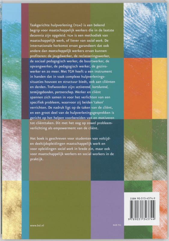 Taakgerichte hulpverlening in social work achterkant