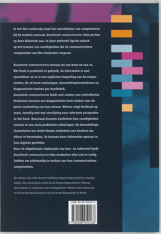 Basisboek Communiceren (+ cd-rom) achterkant