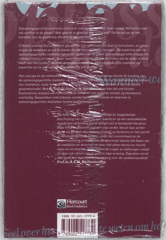 Oplossingsgerichte mediation achterkant